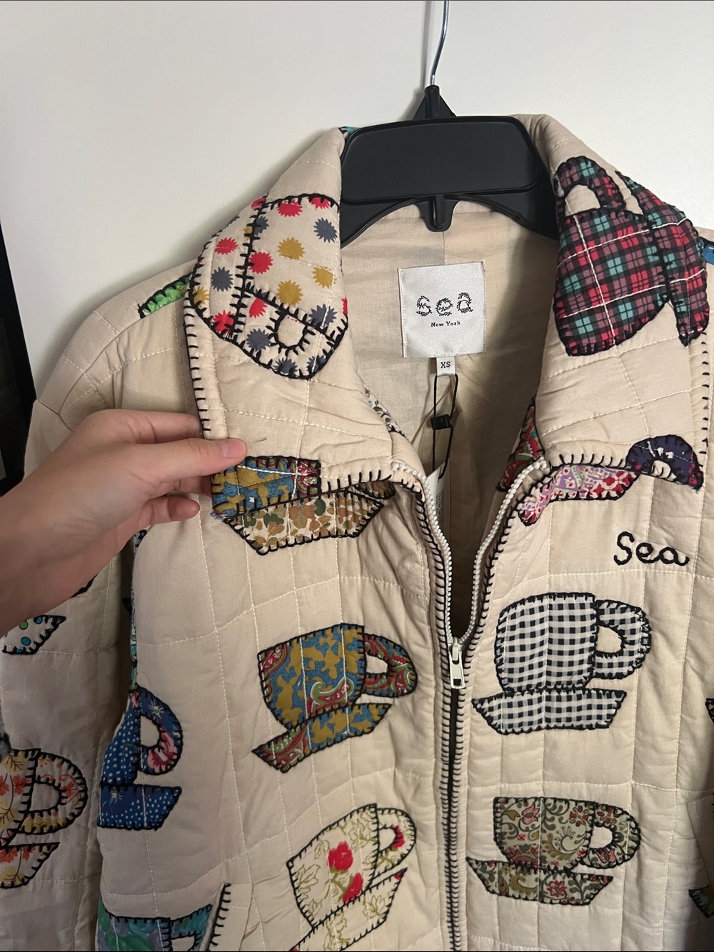 NWT Sea New York teacup quilted jacket - Picture 6 of 6